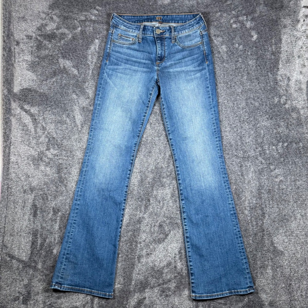 KUT from the Kloth Baby Bootcut Jeans Medium Wash Blue Denim Size 6